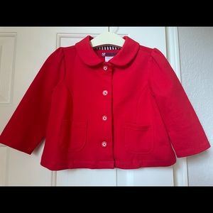 Gymboree baby / toddler girl red jacket 18-24 months